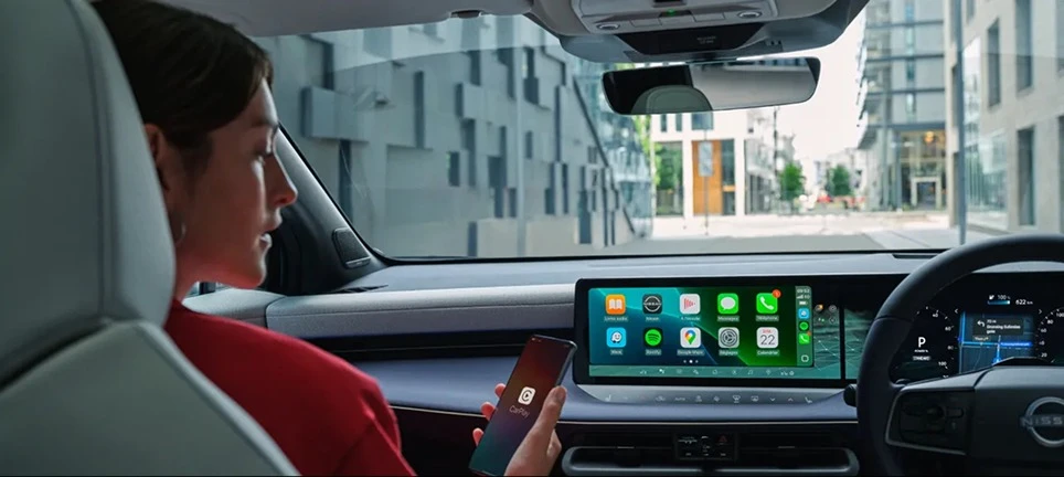 Generous combined screen size